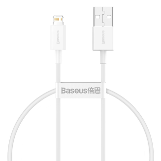 Kabel USB do Lightning Baseus Superior Series, 2.4A, 0.25m (biały) - 2