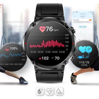 Smartwatch Gravity GT21-1+ Czarny Pasek Silikonowy - 13