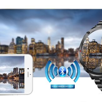 Smartwatch Gravity GT21-1+ Czarny Pasek Silikonowy - 19