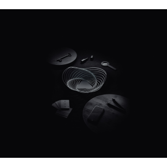 Alessi Trinity fruit platter, black, 26 cm - 5