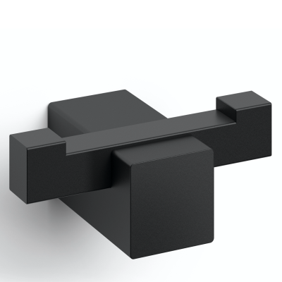 Zack Carvo double towel rack, black