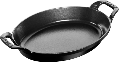 Staub oval baking and gratin dish - 1.6 ltr, Black