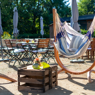  La Siesta Udine Outdoor Sea Salt hammock chair with stand - 3