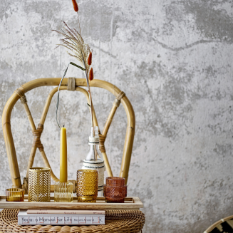  Set of 5 Bloomingville Sanga Brown candle holders with tray - 4