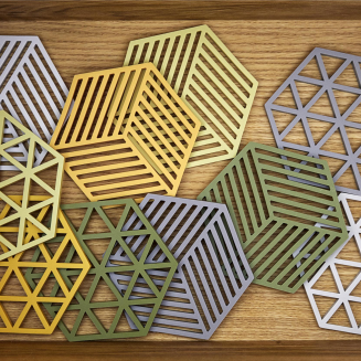  Zone Denmark Hexagon Camel Dish Mat 16x14 cm - 2