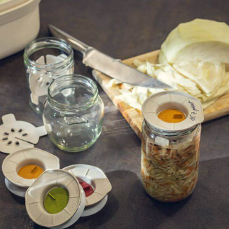 PLASTIA Zestaw fermentacyjny z filtrem brązowy - 7