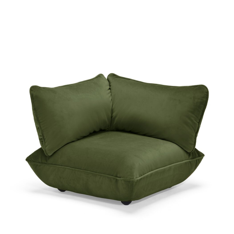 Fotel narożny Fatboy Sumo Corner Seat Velvet Deep Green