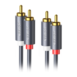 Przewód 2RCA (Cinch) do 2RCA (Cinch) UGREEN  AV104 5m (czarny) - 2