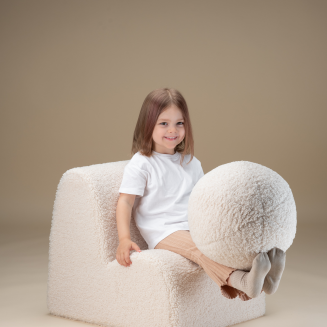 Wigiwama Ball Pillow Cream White - 6