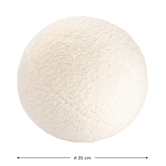 Wigiwama Ball Pillow Cream White - 4