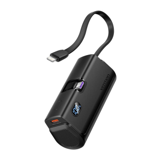 Powerbank Vention wyświetlacz LED 4800mAh 22.5W FHQB0 (czarny) - 2