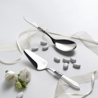 Widelec do serwowania Casa Bugatti Aladdin White/Steel - 3