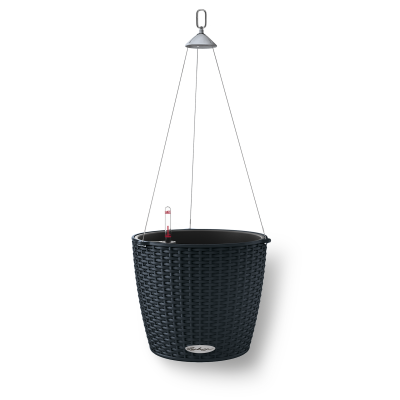  Lechuza Nido Cottage flowerpot 28 graphite black