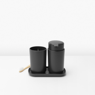 Set of 3 Brabantia ReNew Dark Gray bathroom accessories - 5