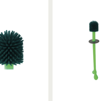  Alessi Merdolino toilet brush, brown - 3