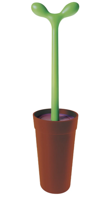  Alessi Merdolino toilet brush, brown