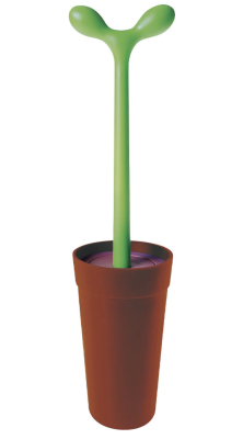  Alessi Merdolino toilet brush, brown