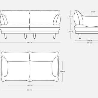 Sofa ogrodowa Fatboy Paletti Lounge Sofa Royal Brulee - 6