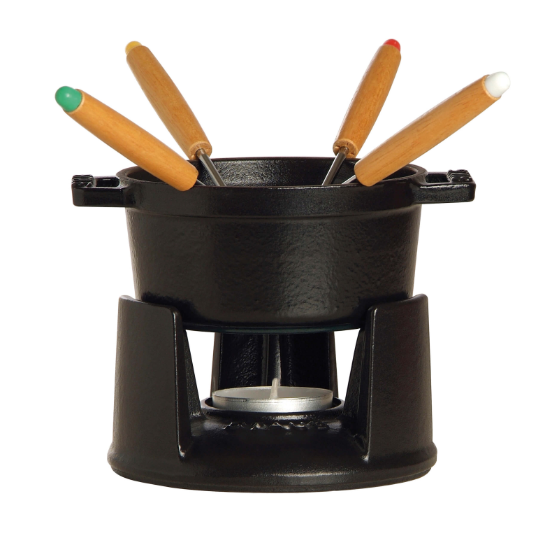  Staub mini fondue set - 10 cm, black