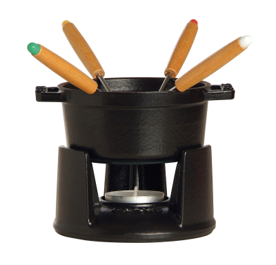  Staub mini fondue set - 10 cm, black