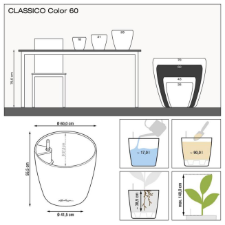  Lechuza Classico Color 18 flowerpot | 21 | 28 | 35 | 43 | 60 | 70 white - 9