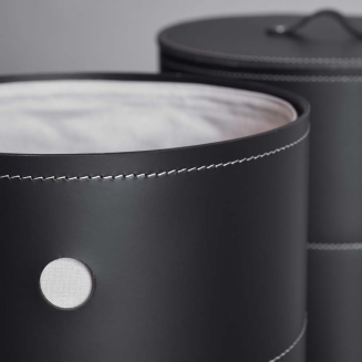  Aquanova Finn Black laundry basket with lid - 8