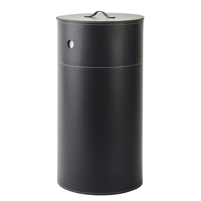  Aquanova Finn Black laundry basket with lid