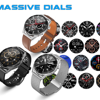 Smartwatch  Rubicon RNCE88-2 Czarny- Czarny Pasek Silikonowy + Czarna Bransoleta - 10