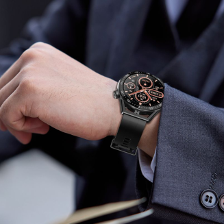 Smartwatch  Rubicon RNCE88-2 Czarny- Czarny Pasek Silikonowy + Czarna Bransoleta - 18