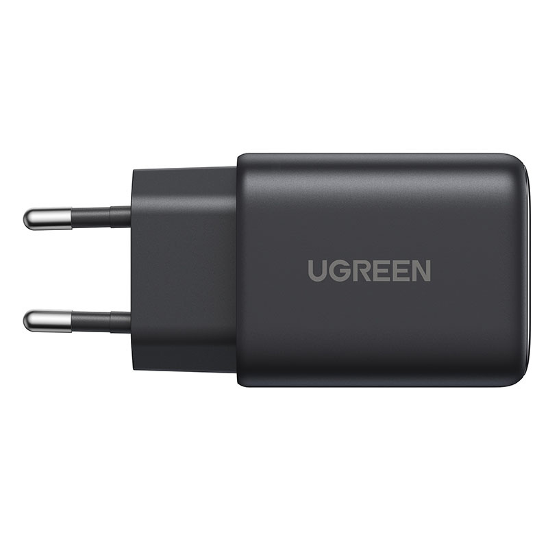 Ładowarka sieciowa Ugreen X527, 45W, GaN, USB + 2x USB-C (czarna)