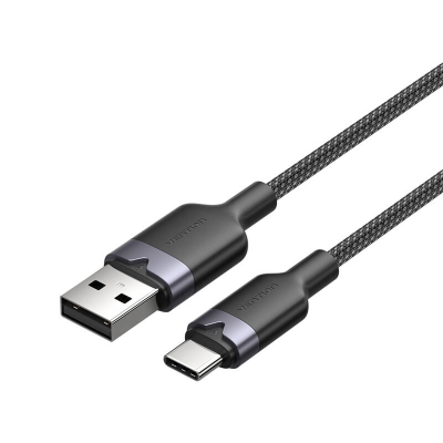 Kabel USB 2.0 A do USB-C 3A Vention CTNBH 2M (czarny)