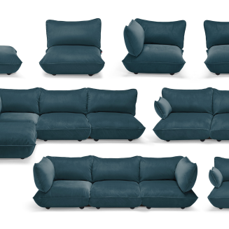 Fotel narożny Fatboy Sumo Corner Seat Velvet Petrol - 4
