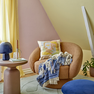  Bloomingville Toscana Blue plaid 130x160 cm - 4