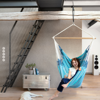  La Siesta Habana azure kingsize hammock chair - 2