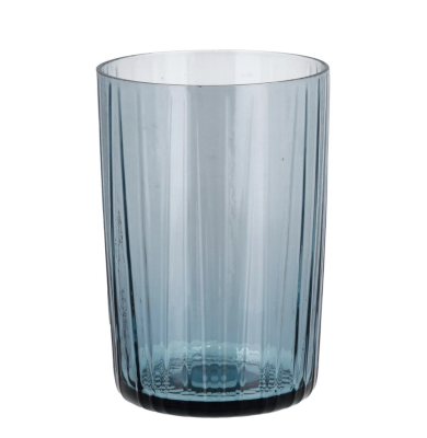 Set of 4 Bitz Kusintha Blue water glasses 280 ml