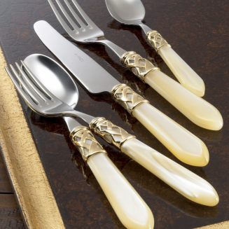 Noż do smarowania Casa Bugatti Aladdin Ivory/Gold - 2