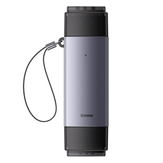 Czytnik kart pamięci Baseus Lite Series SD/TF, USB + USB-C (szary) - 2