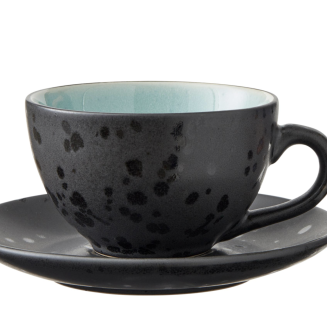  Set of 4 cups and saucers. Bitz Dark blue/Black - 5