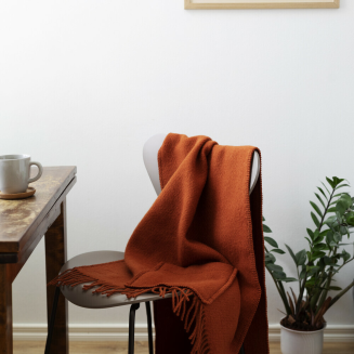  Lapuan Kankurit UNI cinnamon scarf with pockets 60x170 cm - 2