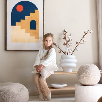  Wigiwama Pouffe Cream White Children's Pouffe - 6