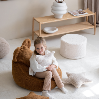  Wigiwama Pouffe Cream White Children's Pouffe - 5