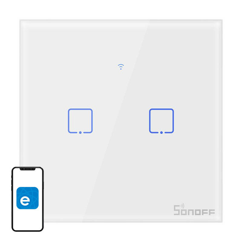 Włącznik dotykowy SONOFF TX T0 Wi-Fi 2-kanałowy