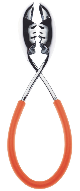  Casa Bugatti Molla Kiss salad tongs, orange