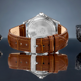 Zegarek Męski Giewont Elegance Sapphire Brązowo Niebieski GW5160-A7 - 6