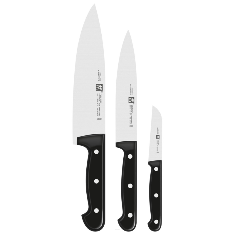  Set of 3 Zwilling Twin Chef knives