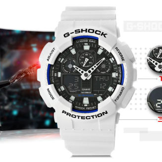 Zegarek Męski CASIO G-SHOCK GA-100B-7AER + BOX - 10