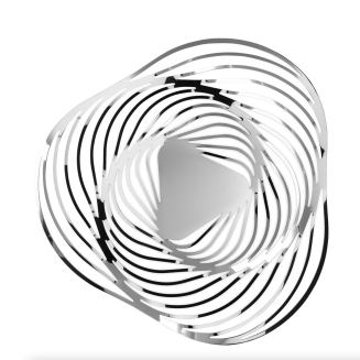 Alessi Trinity fruit platter, polished, 43 cm - 2