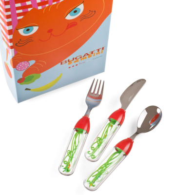  Children's cutlery Casa Bugatti Baby Tweet 3 pcs