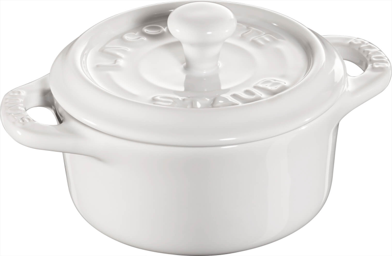  Staub Mini Cocotte Round - 200 ml, White