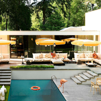  Fatboy Bankski Toní stripe sandy beige bench cushion - 5